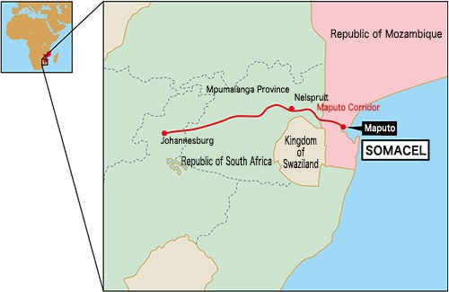 Image result for maputo corridor map